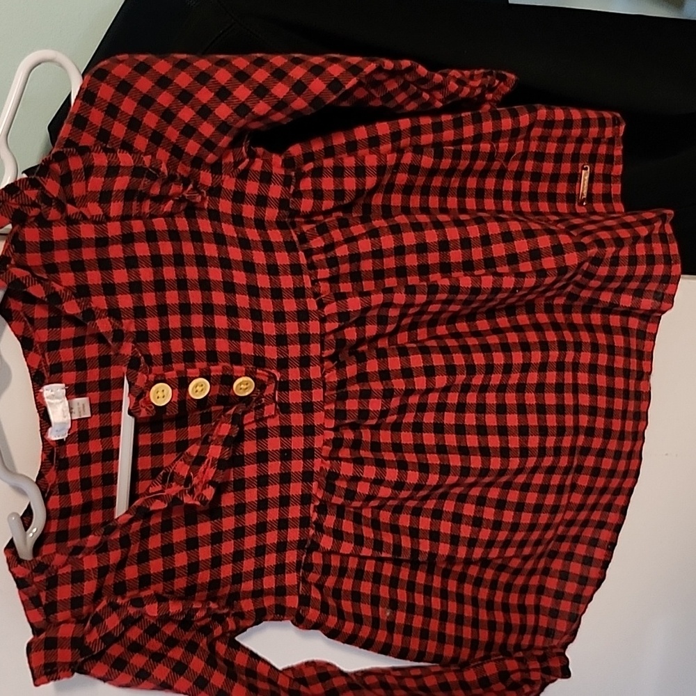 NWOT 2T girls TAHARI plaid dress